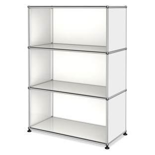 USM Haller Highboard M, Customisable Pure white RAL 9010|Open|Open|Open