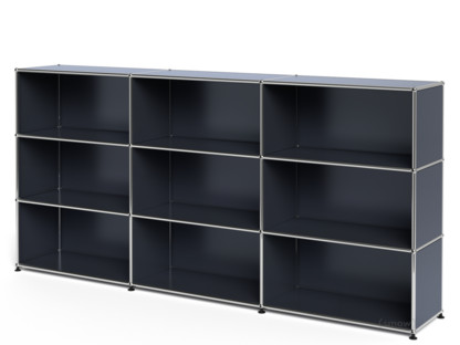 USM Haller Highboard XL, Customisable Anthracite RAL 7016|Open|Open|Open