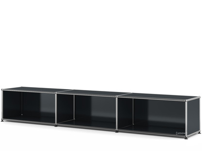 USM Haller Lowboard XL, Customisable Anthracite RAL 7016|Open|35 cm