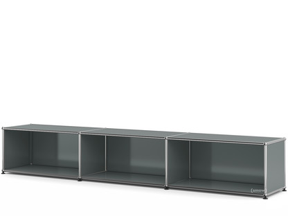 USM Haller Lowboard XL, Customisable Mid grey RAL 7005|Open|35 cm