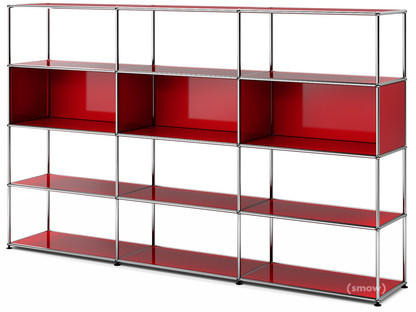 USM Haller Living Room Shelf XL USM ruby red