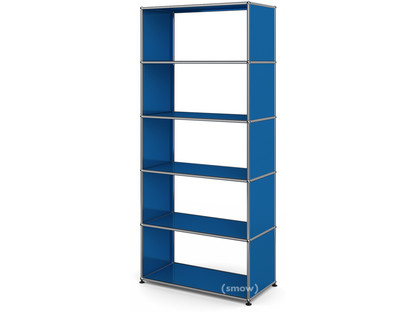 USM Haller Living Room Shelf M without back panel|Gentian blue RAL 5010