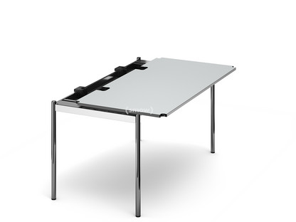 USM Haller Table Advanced 150 x 75 cm|02-Pearl grey laminate|Without hatch