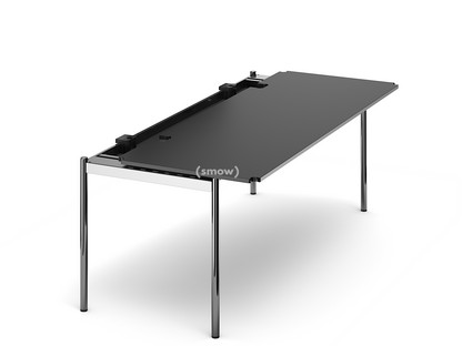 USM Haller Table Advanced 200 x 75 cm|41-Black lino|Without hatch