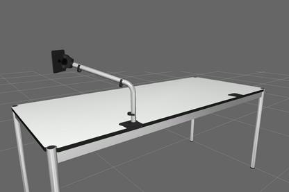 USM Flat Screen Support Arm for USM Haller Table USM Haller Table Plus / Advanced