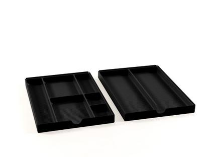 USM Inos Organising Set for Low Drawer (Mobile Pedestal) Graphite black RAL 9011