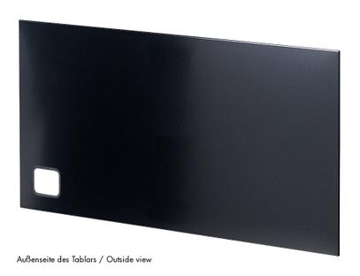 USM Haller Panel With Cable Cut-Out 75 x 35 cm|Graphite black RAL 9011|Bottom right