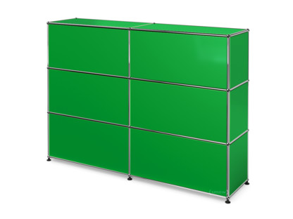 USM Haller Counter Type 1 USM green|150 cm (2 elements)|35 cm