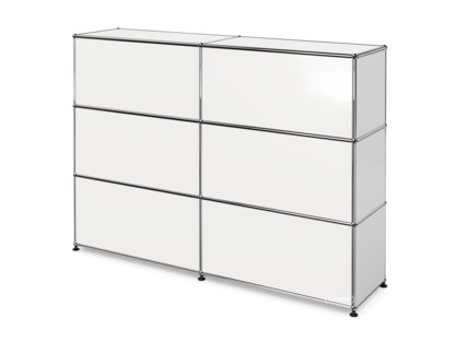 USM Haller Counter Type 1 Pure white RAL 9010|150 cm (2 elements)|35 cm