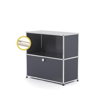 USM Haller E Sideboard M with Compartment Lighting Anthracite RAL 7016|Warm white