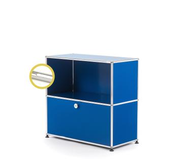 USM Haller E Sideboard M with Compartment Lighting Gentian blue RAL 5010|Cool white