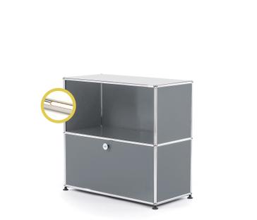 USM Haller E Sideboard M with Compartment Lighting Mid grey RAL 7005|Warm white