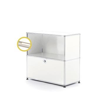 USM Haller E Sideboard M with Compartment Lighting Pure white RAL 9010|Warm white