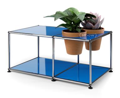 USM Haller Plant World Side Table Gentian blue RAL 5010|Terracotta