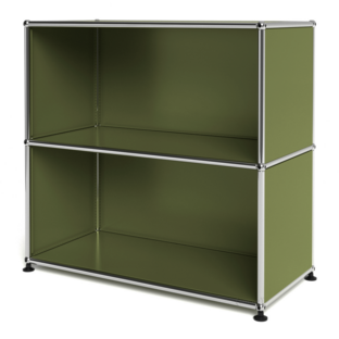 USM Haller Sideboard M, Edition olive green, Customisable Open|Open