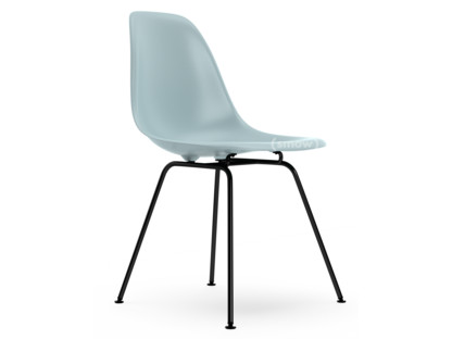 Eames Plastic Side Chair RE DSX Ice grey|Without upholstery|Without upholstery|Standard version - 43 cm|Coated basic dark