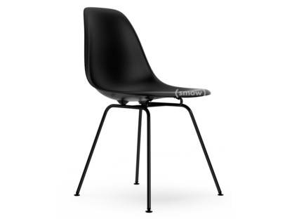 Eames Plastic Side Chair RE DSX Deep black|Without upholstery|Without upholstery|Standard version - 43 cm|Coated basic dark