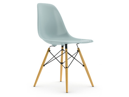 Eames Plastic Side Chair RE DSW Ice grey|Without upholstery|Without upholstery|Standard version - 43 cm|Yellowish maple
