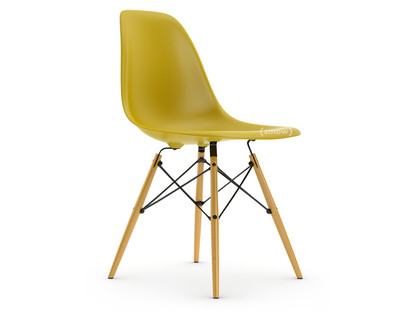 Eames Plastic Side Chair RE DSW Mustard|Without upholstery|Without upholstery|Standard version - 43 cm|Yellowish maple