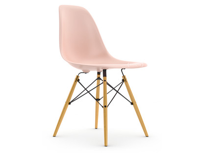 Eames Plastic Side Chair RE DSW Pale rose|Without upholstery|Without upholstery|Standard version - 43 cm|Yellowish maple