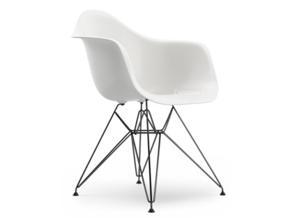 Eames Plastic Armchair RE DAR White|Without upholstery|Without upholstery|Standard version - 43 cm|Coated basic dark