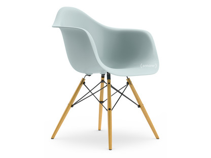 Eames Plastic Armchair RE DAW Ice grey|Without upholstery|Without upholstery|Standard version - 43 cm|Yellowish maple