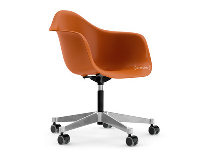 Eames Plastic Armchair RE PACC Rusty orange RE|Without upholstery|Without upholstery