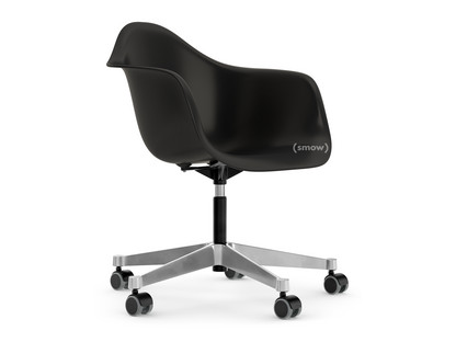 Eames Plastic Armchair RE PACC Deep black RE|Without upholstery|Without upholstery