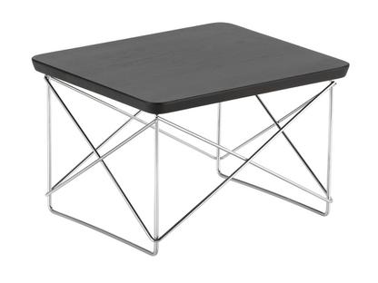 LTR Occasional Table Dark stained solid oak|Polished chrome
