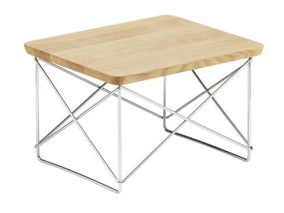 LTR Occasional Table Natural oak solid, oiled|Polished chrome