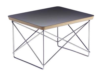 LTR Occasional Table HPL, black|Polished chrome