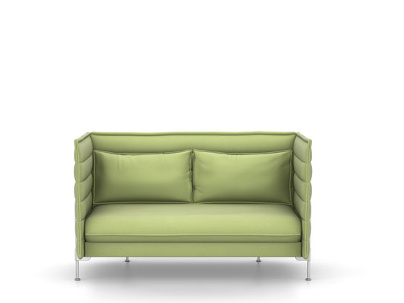 Alcove Sofa Two-seater (H94 x W164 x D84 cm)|Laser|Light grey / pastel green