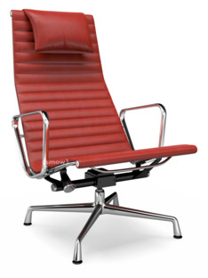 Aluminium Group EA 124 Chrome-plated|Leather (Standard)|Red