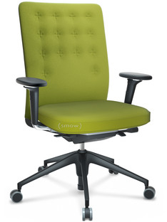 ID Trim Without lumbar support|FlowMotion-without tilt mechanism, without seat depth adjustment|With 3D-armrests|5 star foot , basic dark plastic|Seat and back Plano|Avocado