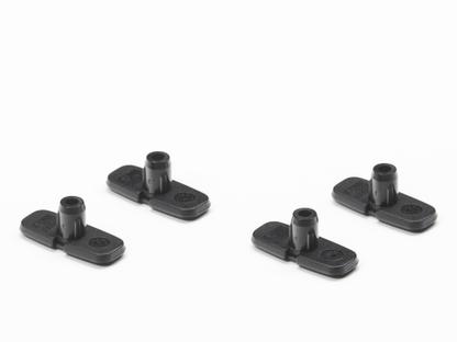 Glides (1 Set) for Vitra Chairs For All Plastic Chair|Pads for carpet, basic dark