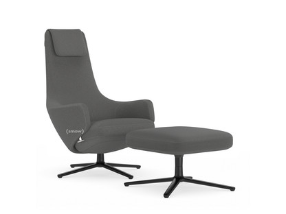 Repos Chair Repos & Ottoman|Fabric Cosy 2 Classic Grey|46 cm|Basic dark