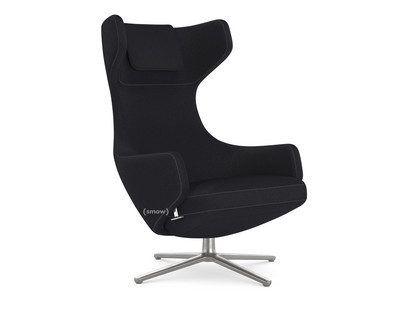 Grand Repos Chair Grand Repos|Fabric Cosy 2 Merino black|41 cm|Polished