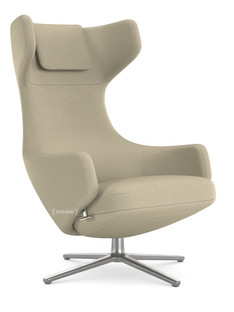 Grand Repos Chair Grand Repos|Fabric Dumet beige melange|46 cm|Polished