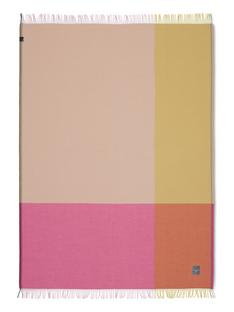 Colour Block Blanket Pink/beige