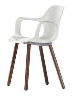 HAL Armchair Wood Cotton white|Dark oak with protective varnish