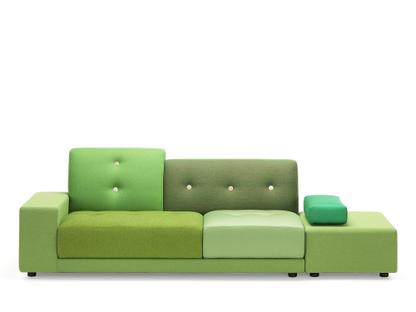 Polder Sofa Left armrest|Fabric mix green