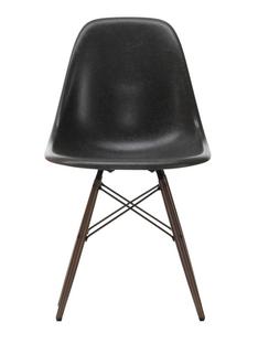 Eames Fiberglass Chair DSW Eames elephant hide grey|Dark maple