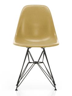 Eames Fiberglass Chair DSR Eames ochre light|Powder-coated basic dark smooth