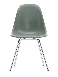Eames Fiberglass Chair DSX Eames sea foam green|Polished chrome