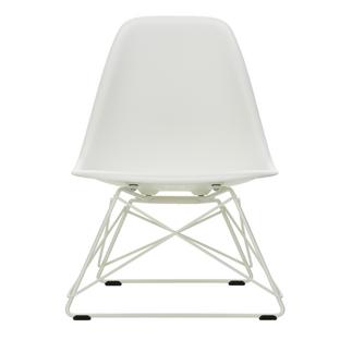 Eames Plastic Side Chair RE LSR White|Without upholstery|Powder-coated white