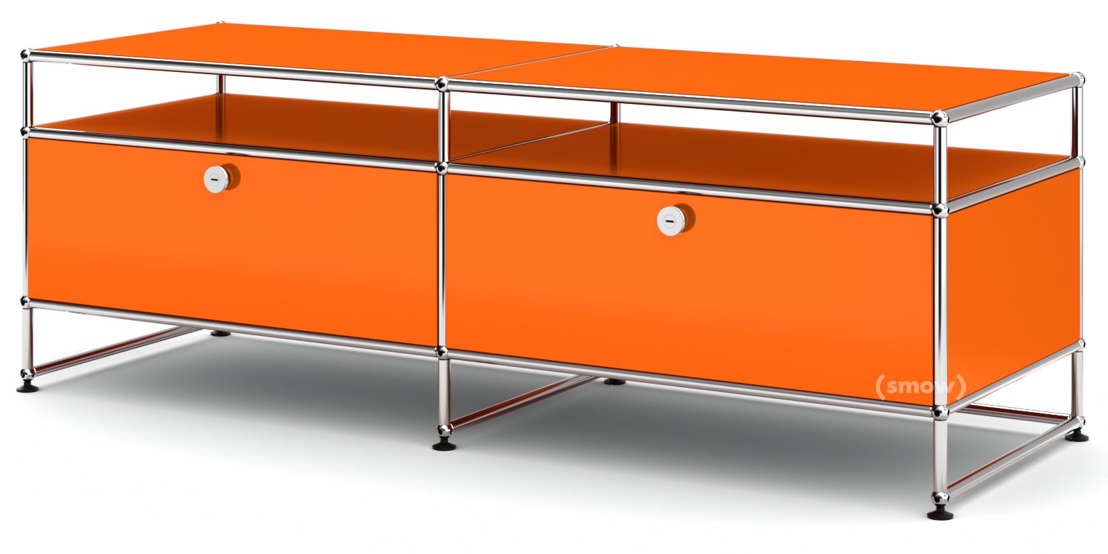 USM Haller TV-Board L, Pure orange RAL 2004 | USM Haller | USM