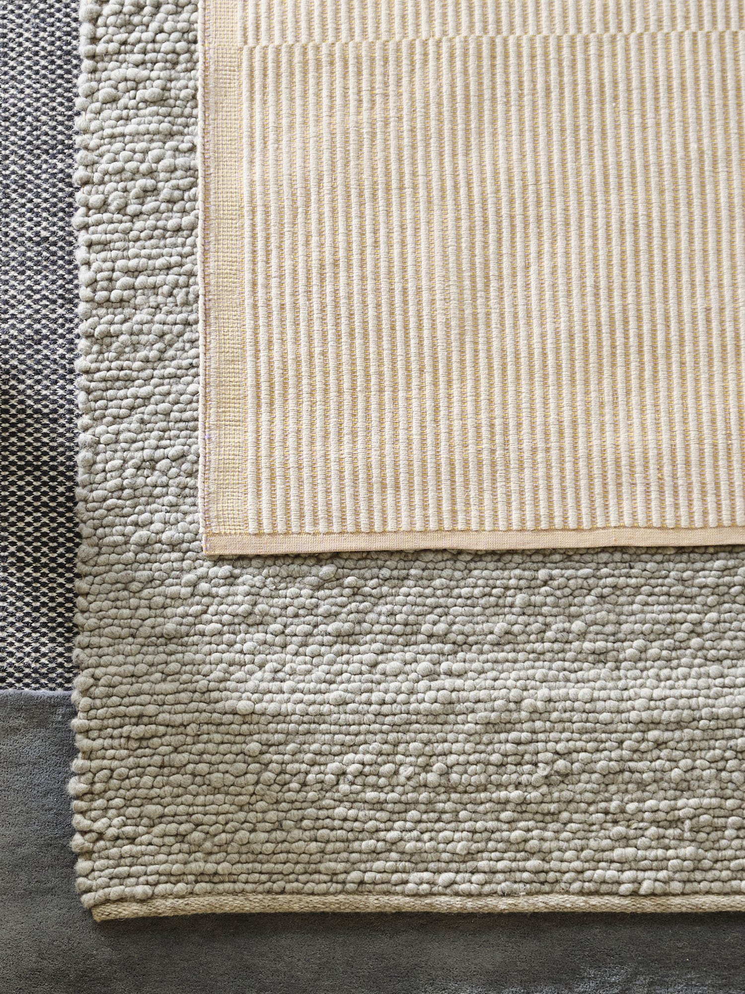 Peas Random Rug, L 240 x W 170 cm, Soft grey | Hay | Rugs