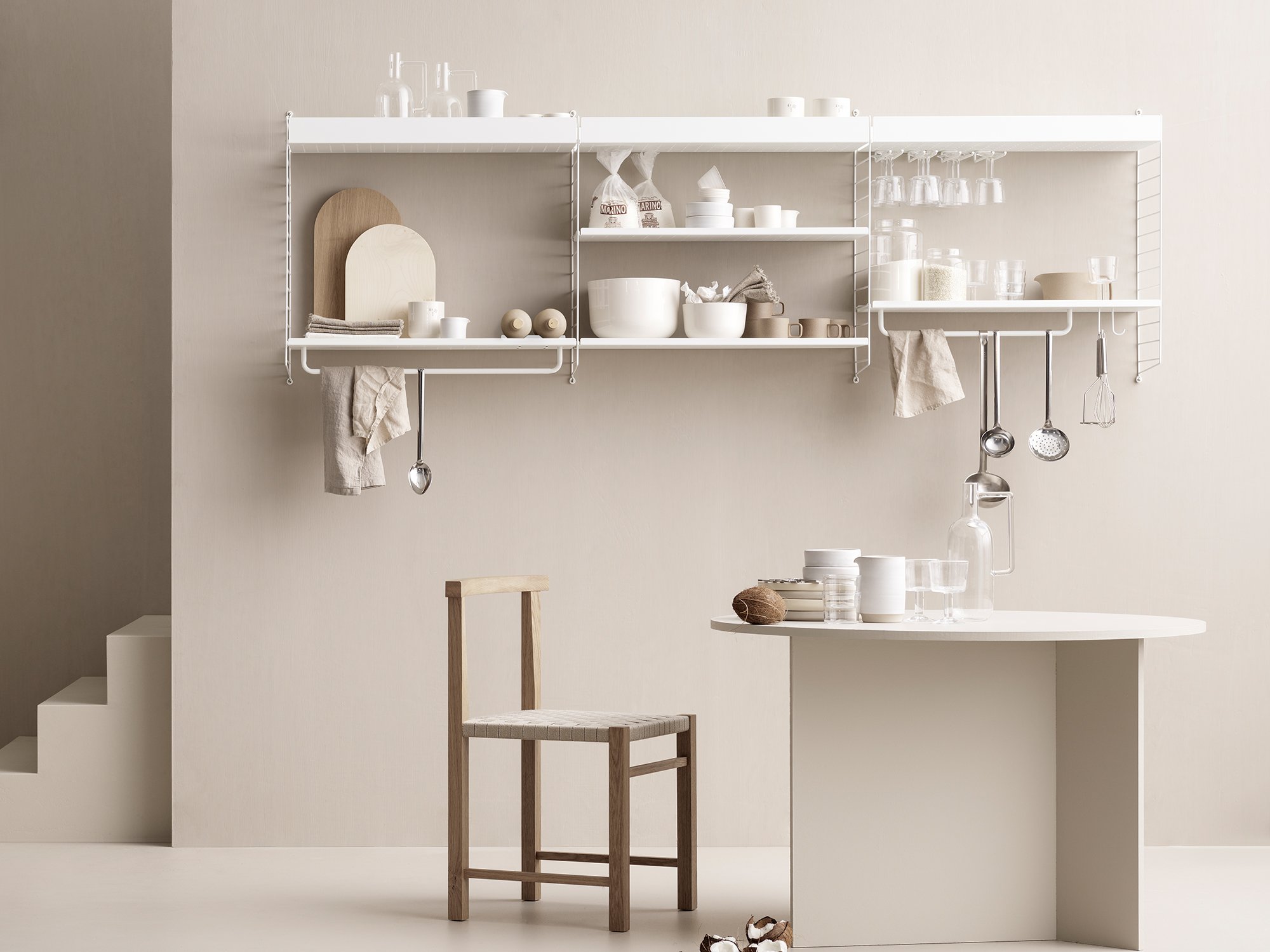 string shelf ホワイト 80×150cm string shelf ホワイト 80×150cm