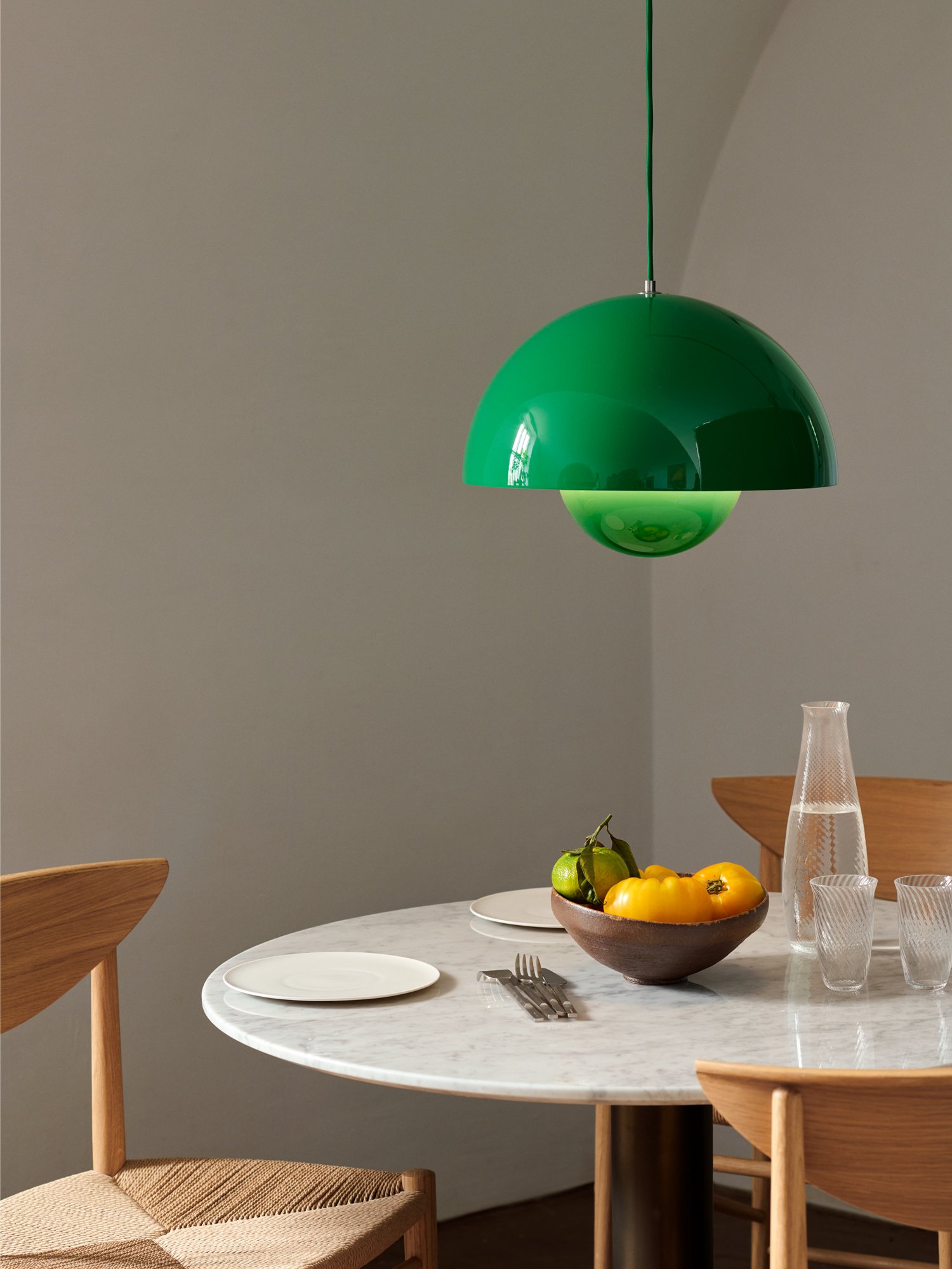 Flowerpot VP7 Pendant Lamp, Dark plum &Tradition by Verner