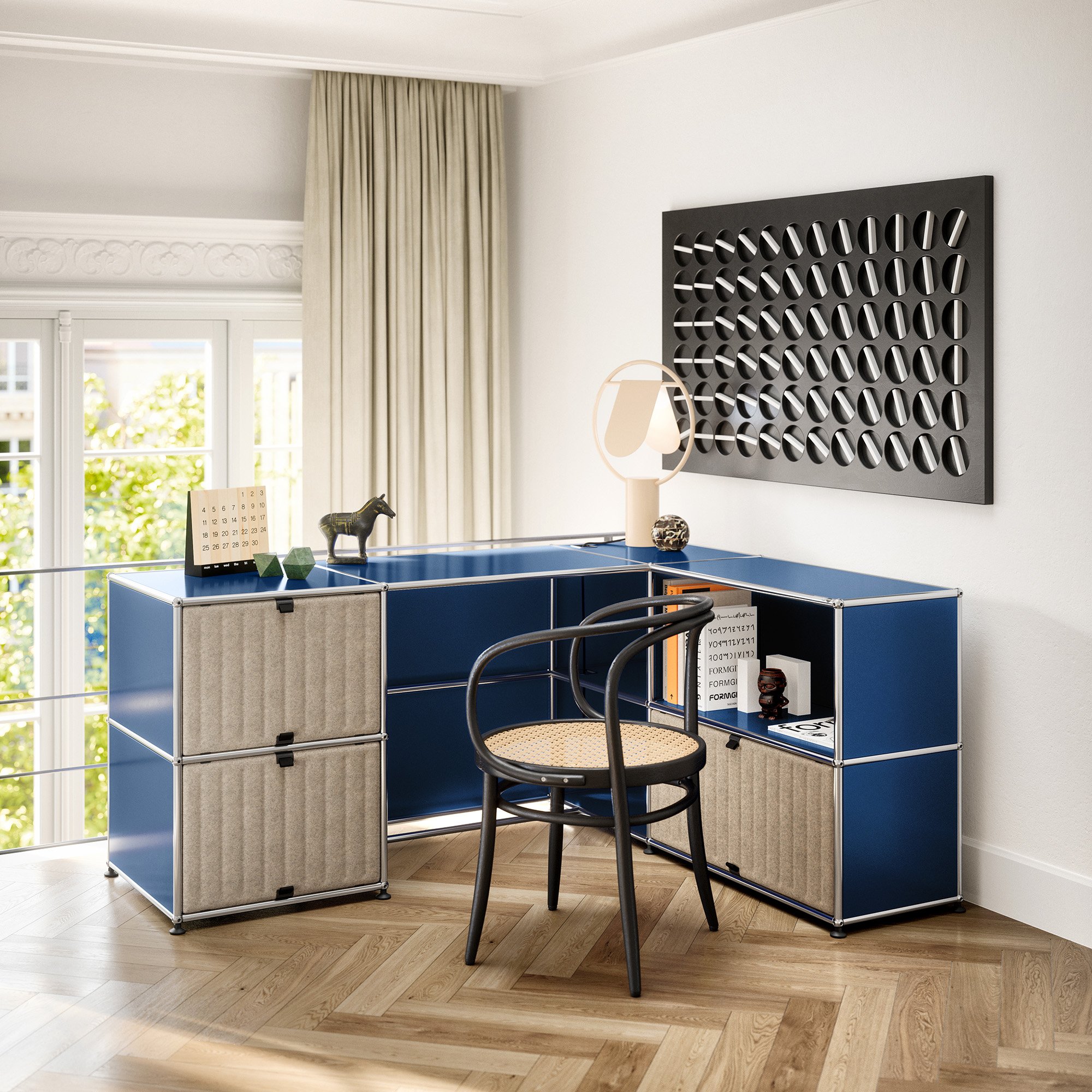 USM Soft Panel Duo for USM Haller Shelves, 50 cm x 35 cm, Taupe